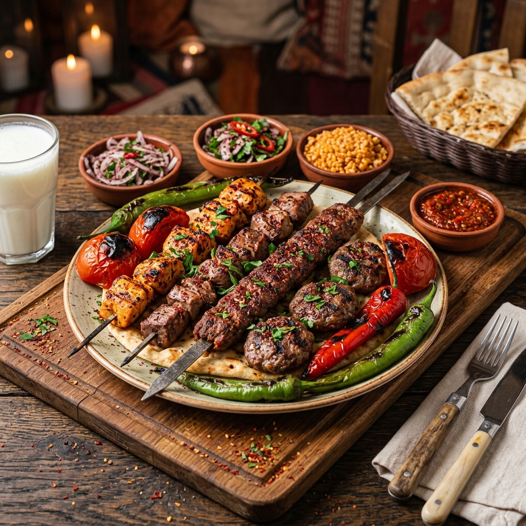 Karışık ızgara tabağı köfte tavuk şiş